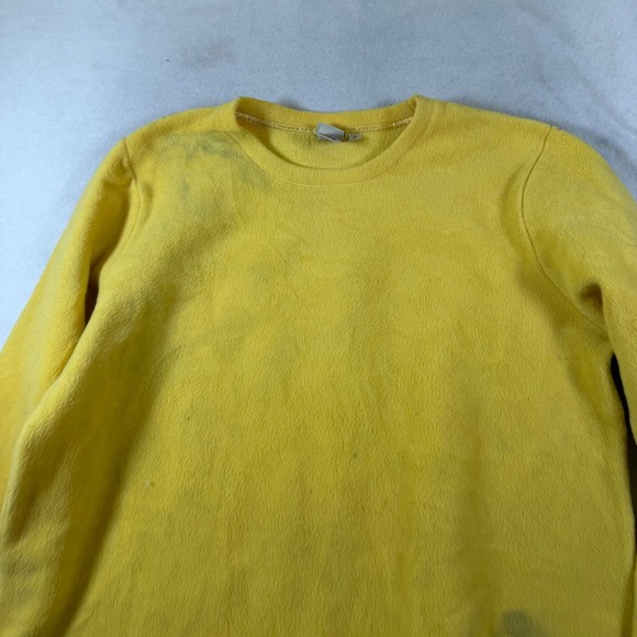 L.L. Bean Tops - LL Bean Womens Fleece Pullover Top Yellow Crew Neck Long Sleeve 1X ORD23